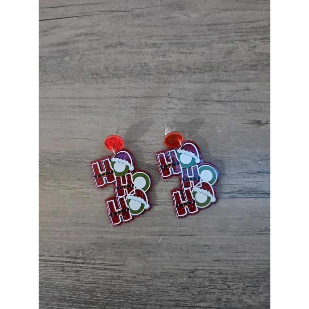 Christmas Dangle Acrylic Fashion Earrings